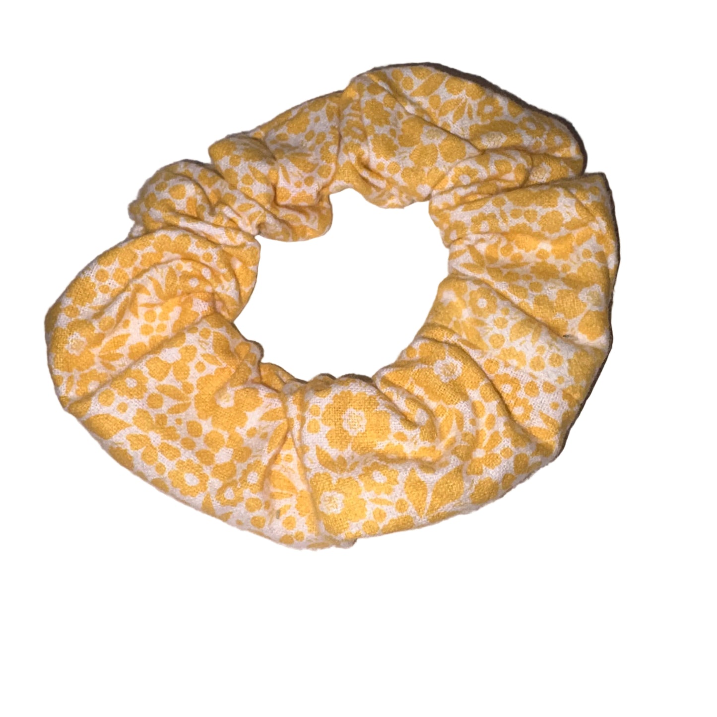 Yellow Flowers Scrunchie