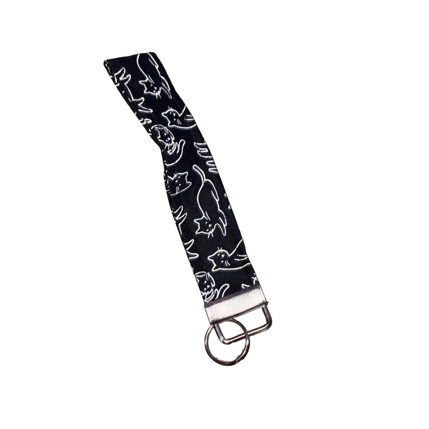 Black Cat Wristlet Keychain