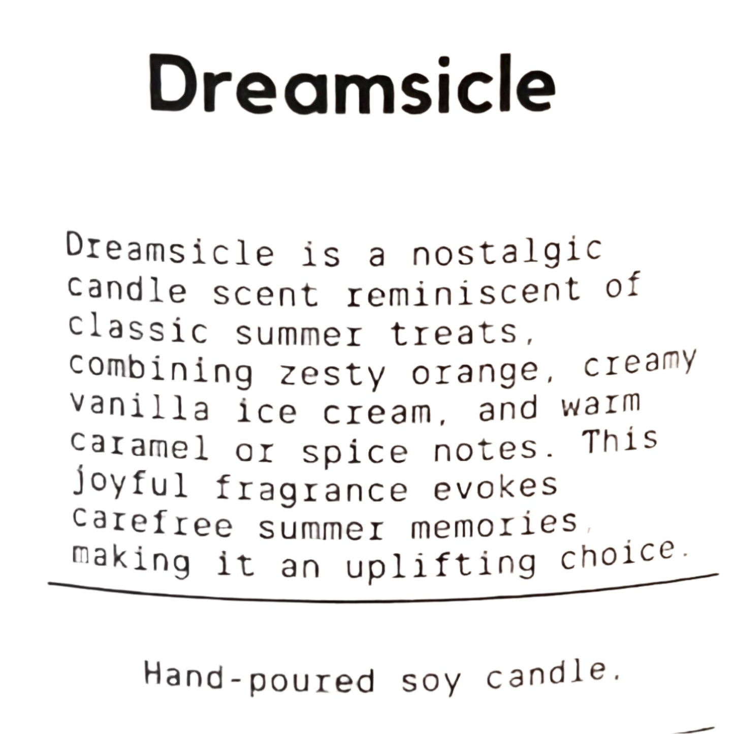 Upcycled Candle - Dreamsicle