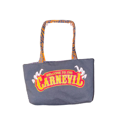 CarnEvil Mini Tote | One-of-a-Kind Upcycled Halloween Bag