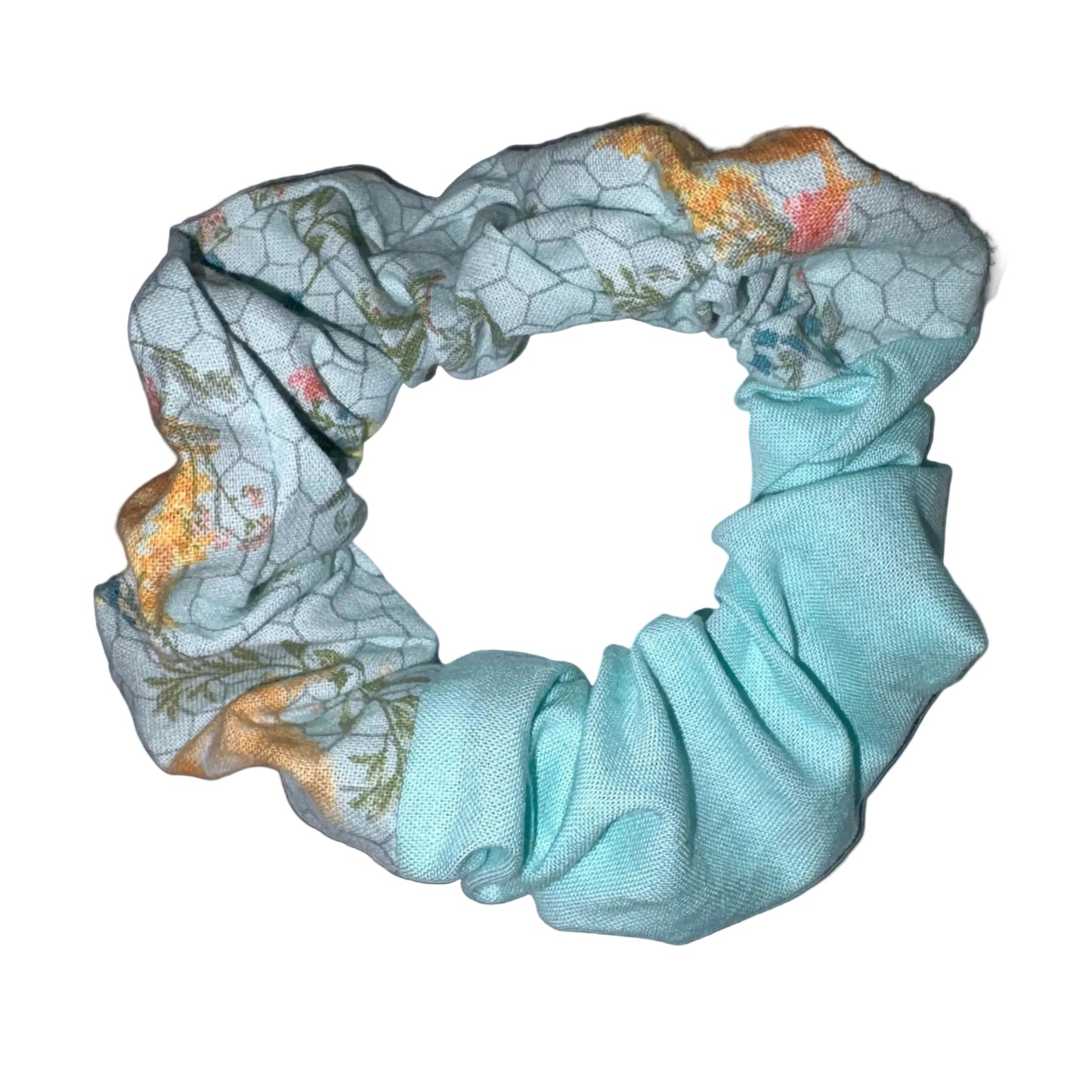 Teal Chicken Scrunchie