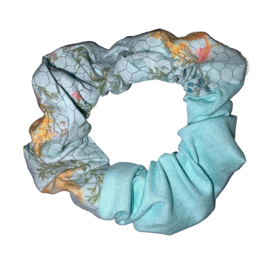 Teal Chicken Scrunchie