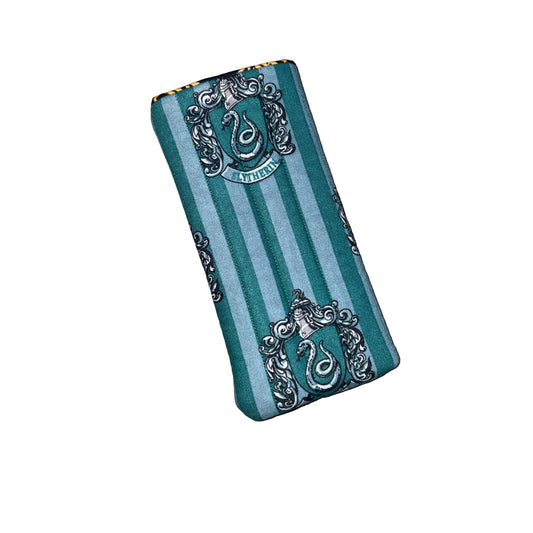 Green Wizarding House Glasses Case